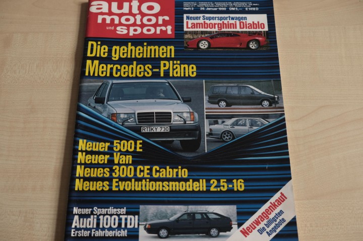 Deckblatt Auto Motor und Sport (03/1990)